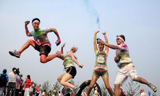 Colour Run如何火遍中国？|彩色跑|跑步活动|园博园