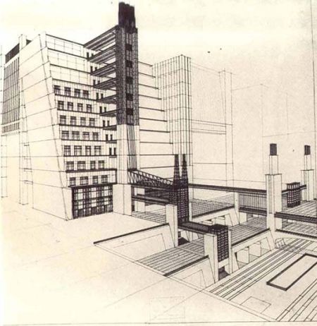 安东尼奥·圣埃利亚的关于未来都市的素描（1914）