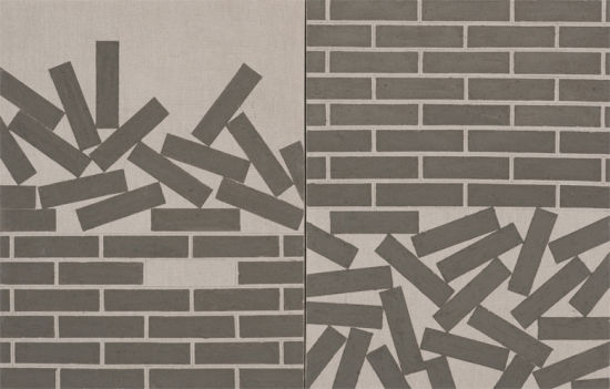 熵画#1 ENTROPY PAINTING #1 布面水泥 CONCRETE ON CANVAS 90x140x4cm 双联 Diptyque (90x70x4x2) 2013 熵画#1 ENTROPY PAINTING #1 布面水泥 CONCRETE ON CANVAS 90x140x4cm 双联 Diptyque (90x70x4x2) 2013