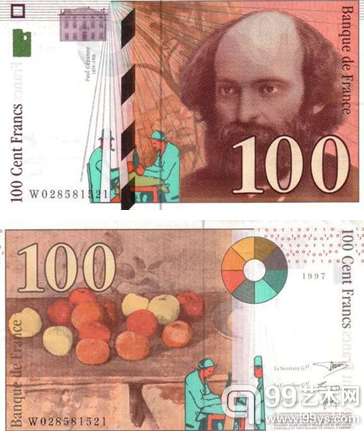 100法郎 塞尚