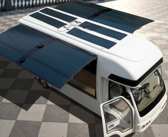 太阳能全工作用电餐车