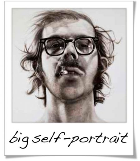 　　查克·克洛斯(Chuck Close)作品《巨幅自画像》