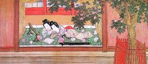 明代仇英《汉宫春晓图》(局部)-图片版权归原作者所有 明代仇英《汉宫春晓图》(局部)-图片版权归原作者所有