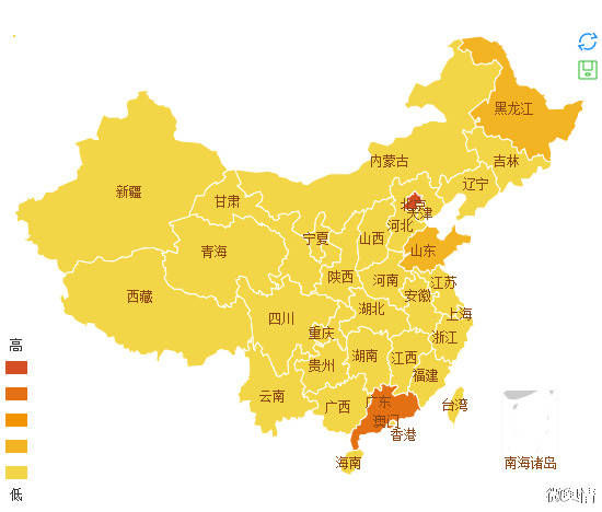 地域分析黑龙江旅游及其相关信息关注度 地域分析黑龙江旅游及其相关信息关注度