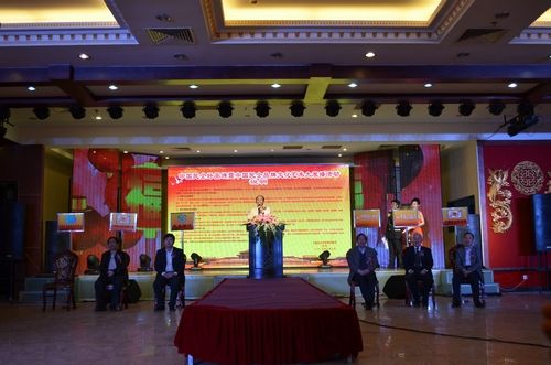 中国投资协会民投委副会长、中国民企好品牌执行秘书长罗托讲话。 中国民企好品牌新闻发布会在北京举行(图)
