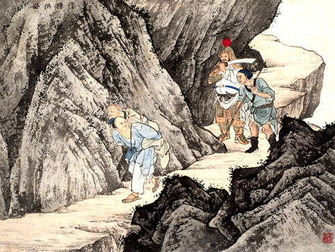 二十四孝图:行佣供母 古代二十四孝故事:行佣供母(图)