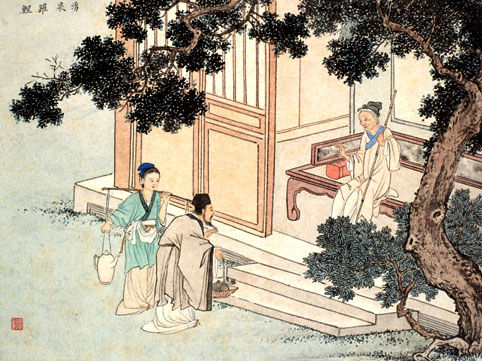 二十四孝图:涌泉跃鲤 古代二十四孝故事:涌泉跃鲤(图)