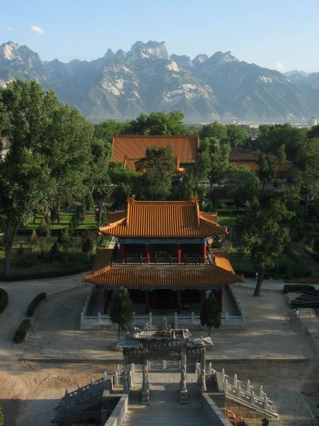 西岳庙全景 三月三 朝华山 祈福祝愿享平安