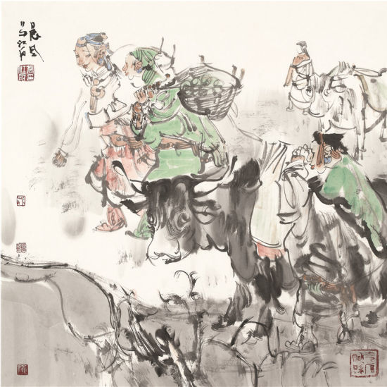 作品 晨风 “江舟水墨小品展”在恭王府开幕
