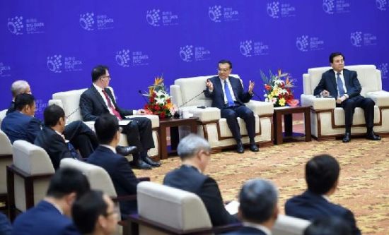 会谈现场 李克强在贵阳同出席“数博会”的国内外业界人士对话座谈