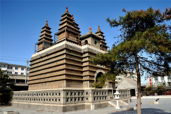 金刚座舍利宝塔 五塔寺:蒙古天文图石刻最为珍贵
