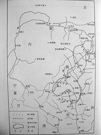秦帝国全天星台遗址位置图,整个星台布局(虚线内)轮廓面积达2.