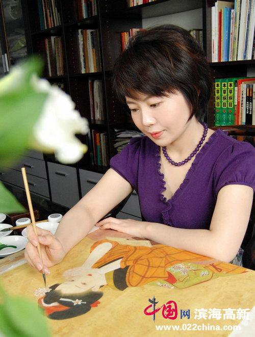 组图:工笔女画家曹雪蓉的唯美艺术情怀