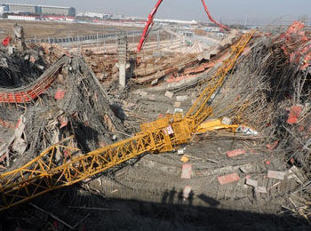  上海在建工地坍塌 致5人死