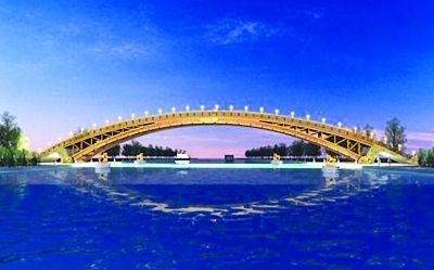 苏州投资1200万开建国内最大跨度木拱桥(图)