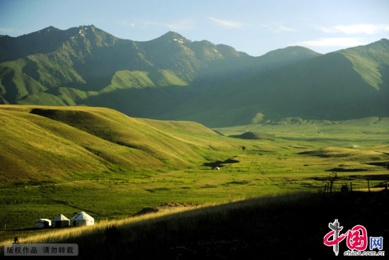 新疆伊犁托乎拉苏大草原美景