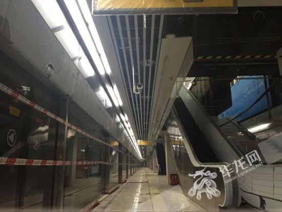轨道5号线一期北段建设中。记者 刘艳 摄 到2020年重庆轨道运营里程将达485公里 日均客运量超600万乘次