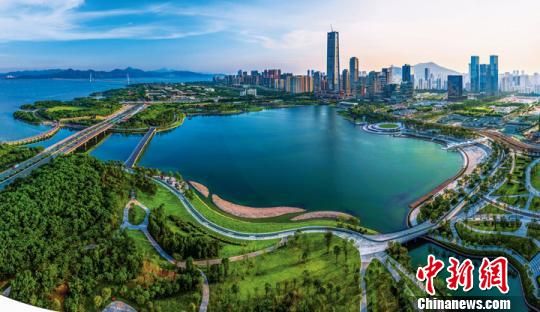 航拍深圳城市面貌。深圳市城管局供图 打造大湾区生态文明建设样本 深圳展千园之城美画卷