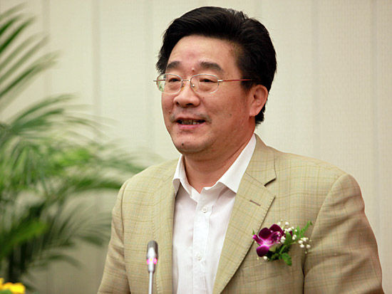 “2012金融改革与创新高级论坛”于2012年5月13日在北京大学举行。上图为北京大学副校长刘伟。(图片来源：新浪财经 梁斌)