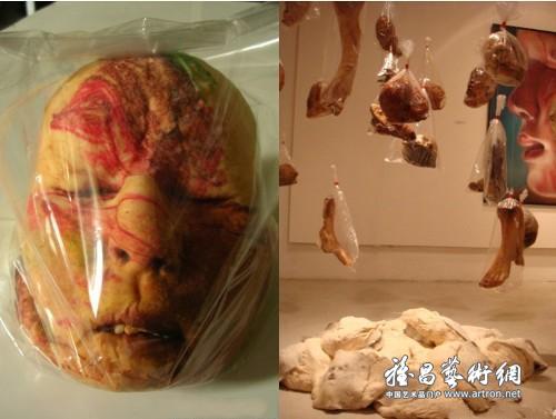 泰国艺术家烤出人体器官面包