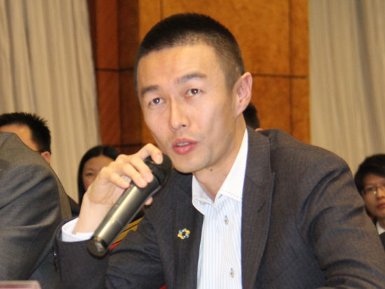 图文:中纺粮油进口有限责任公司副总经理郭峰