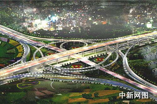 上海中环线浦东段年底建成
