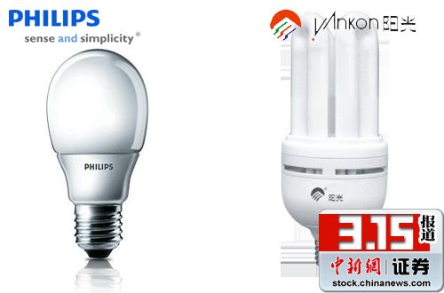 阳光节能灯被查出质量不合格 股价去年跌近6成