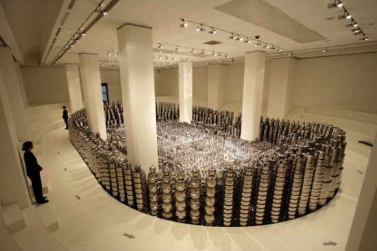 中国美术馆展出展望作品看-新北京全景