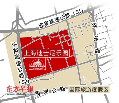 上海国际旅游度假区划定 以迪士尼项目为核心