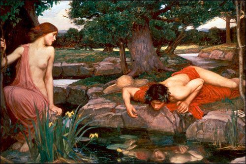  Echo and Narcissus By John William Waterhouse