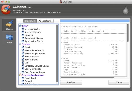 【垃圾文件清理器 CCleaner for Mac 1.05.189