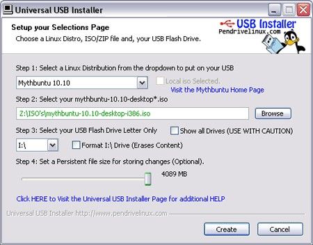 U��Linux��װ�� Universal USB Installer 1.8.9.7