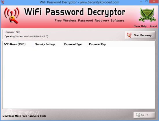 无线密码破解器 WiFi Password Decryptor 3.0