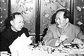毛泽东与钱学森在一起