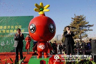 西安世园会长安花送吉祥