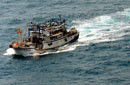 日媒公布钓鱼岛附近海域中国渔船照片
