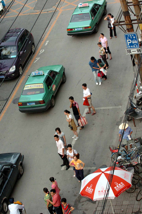 图文:这段路很难打到的士