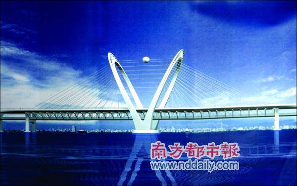 金海大桥演绎海贝含珠