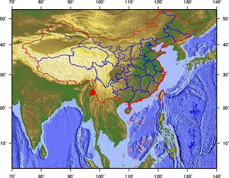 云南盈江县与缅甸交界地发生5.0级地震(组图)