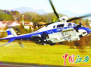 江西昌河造CA109直升机为北京奥运 飞翔