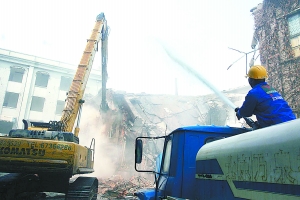 金融街扩张 月坛南街拆房