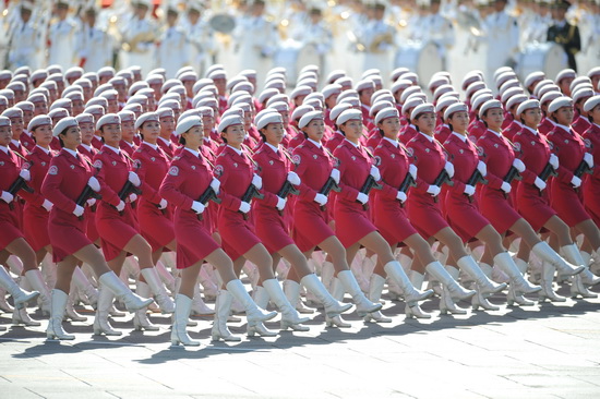 女民兵方队