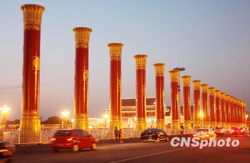 56根民族团结柱年底前将落户北京奥林匹克公