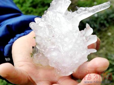 鸭蛋大的冰雹昨日突袭南平、三明