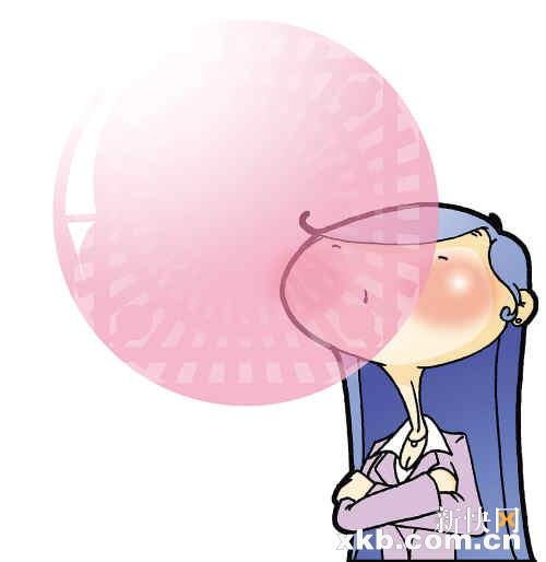 天气继续走晴 边嚼泡泡糖边睇八卦新闻