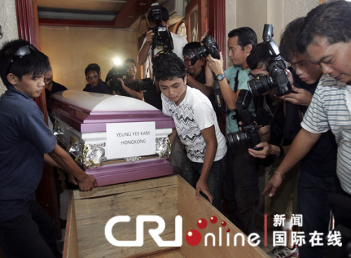 菲律宾劫持事件遇难者遗体今日返港