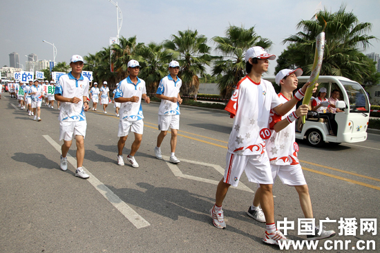 全国第五届特奥会火炬在厦门传递