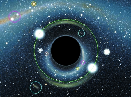 黑洞啥样 像个魔镜还会隐身