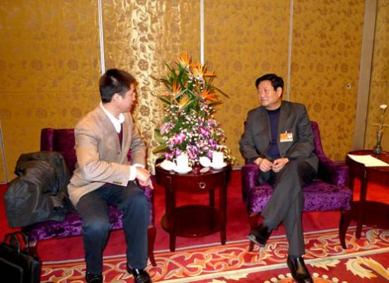 陕西省长鼓励环球网做大做强西安分部 向世界
