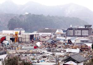 日本地震死亡人数增至4164人.新华社发